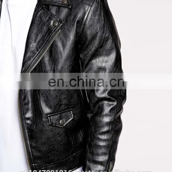 2014 Fashion Colletctions Men's Faux Leather Jacket photo-3