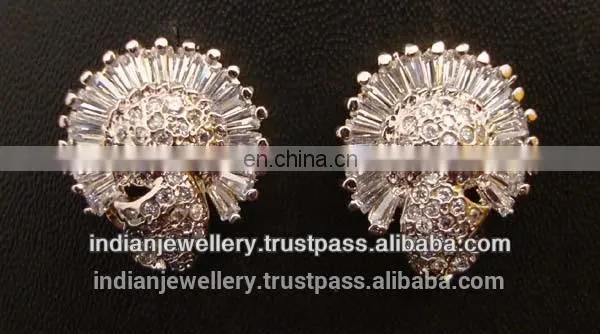 Cz Earrings Jewelry Manufacturer, Cz Chandelier Jewellery Exporter photo-2