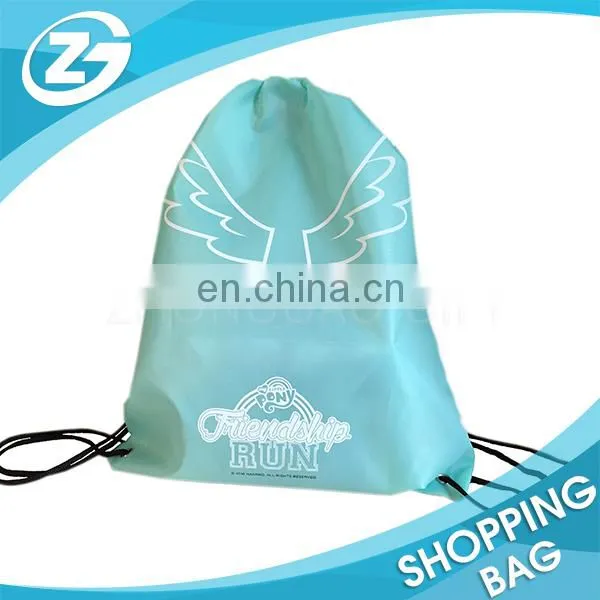 Small Size Cheap New Year Promotion Black Polyester Draw String Backpacks for Kids photo-6