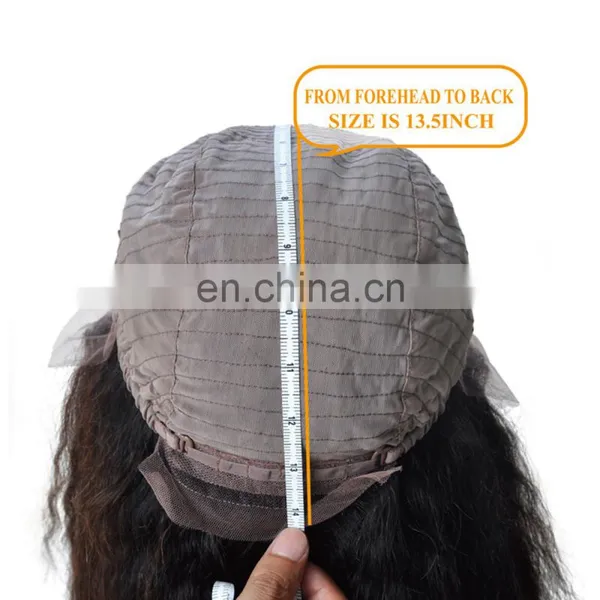 Cheap Remy Lace Front Wig Yaki-Kinky Straight Lace Front Human Hair Wig For Wholesale photo-4