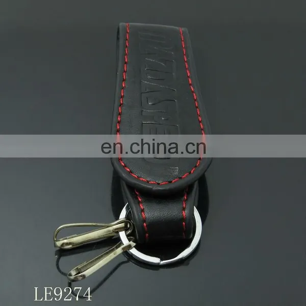 Fashionable Metal Leather Keychain photo-4