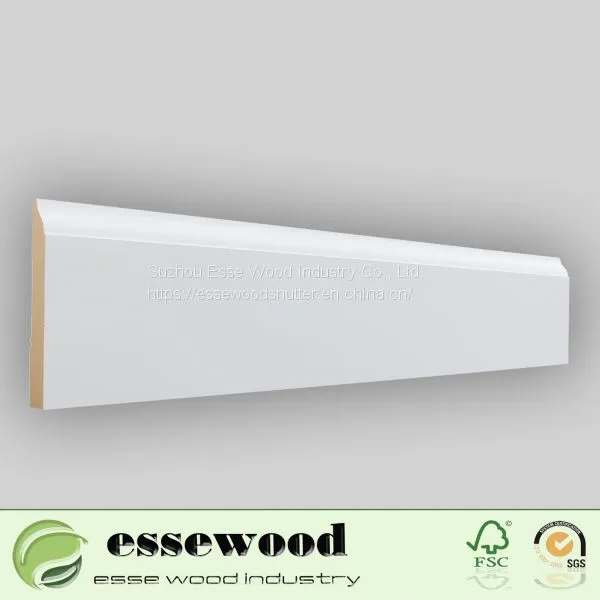 Decorative Interior White Gesso Coated MDF Moulding photo-4