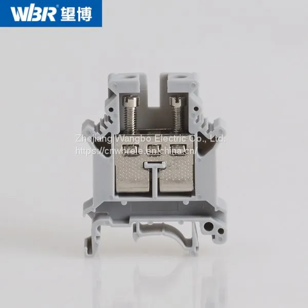 Din Rail Terminal Blocks UK16N Pure Copper Connector Screw Terminal Block photo-3