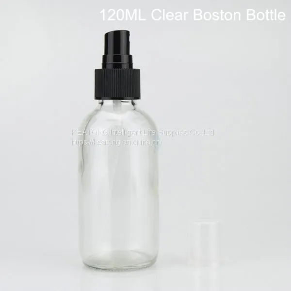 15ml 30ml 60ml 120ml Boston Round Boston Clear&Frosted Glass Bottle photo-5