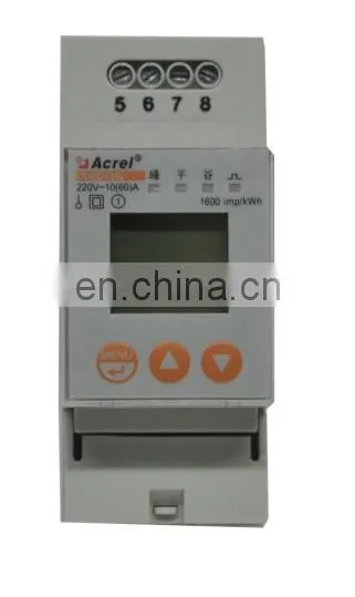 Single Phase Rail Mount Energy Meter Rail Type Multi-function Energy Meter 0.5s Class Digital Din Rail Energy Meter photo-6