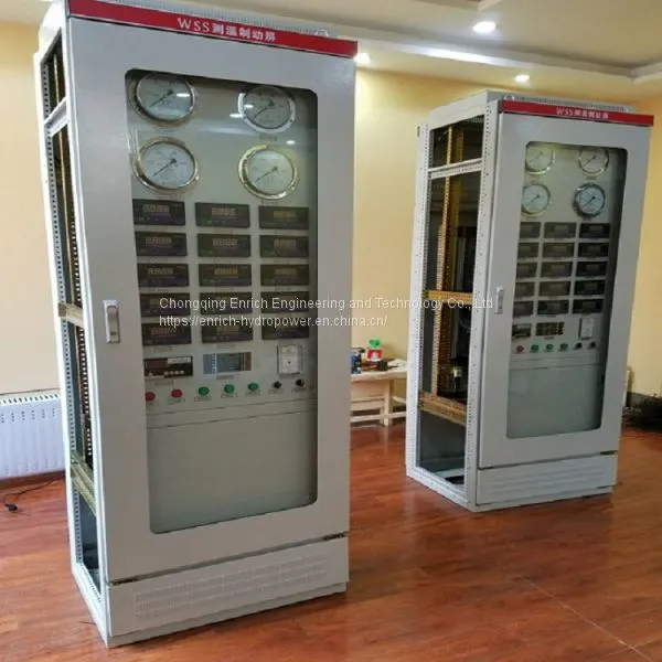 Temperature Rotary Speed Measuring Measurement and Oil Air Brake Control Cubicle Cabinet for Protecting Normal Start Acceleration Stop Running of Hydro Water Turbine Generator photo-3