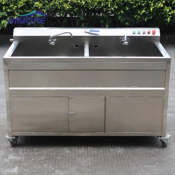 Double Tank Bubbles Vegetable Fruit Washer/ Automatic Vegetable Fruit Ozone Cleaner photo-2
