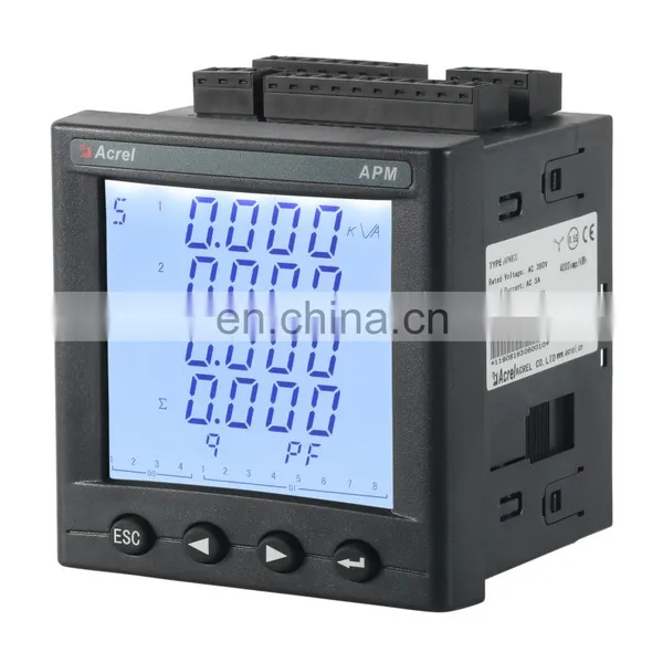 AC Multifunction Energy Meter Ethernet/RS485 3-phase Panel/embedded Mount Acrel APM800 TF Flash Card/Micro SD photo-2