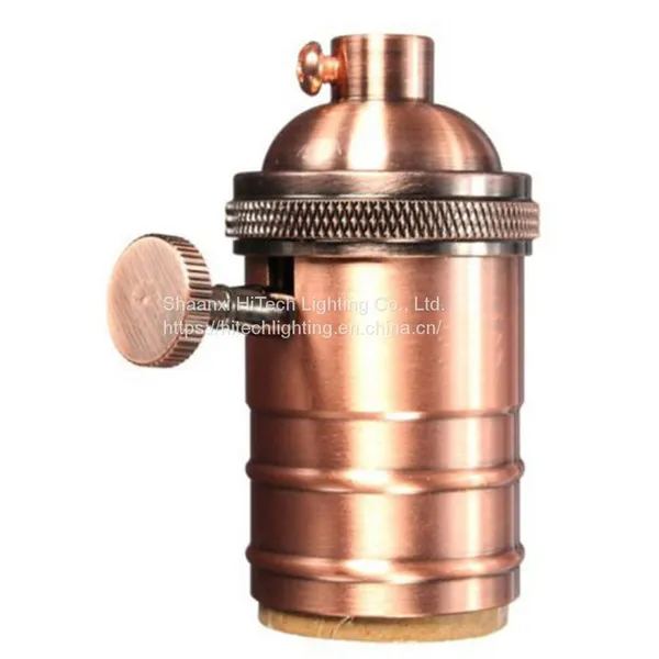 E26/E27 Light Socket Bulb Holder Antique Retro Lamp Light Brass Pendant Fittings Lampholders Fixture Vintage Lamp Socket photo-5