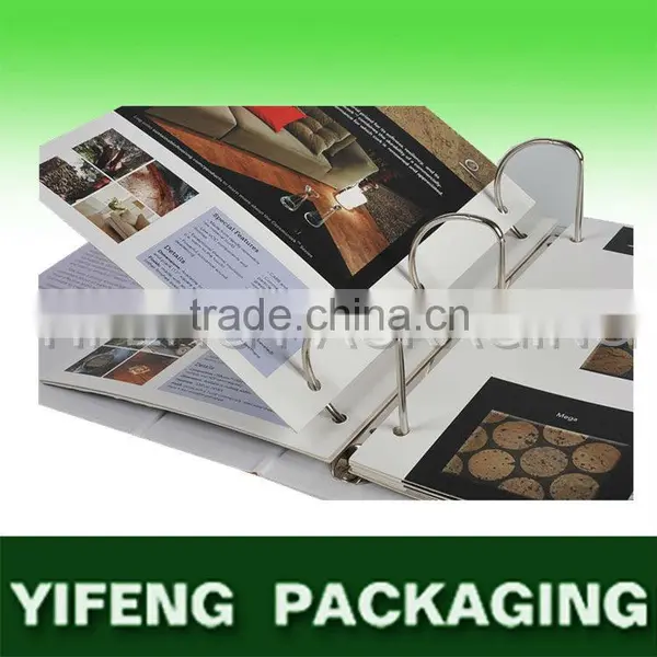 custom size cardboard D ring folder