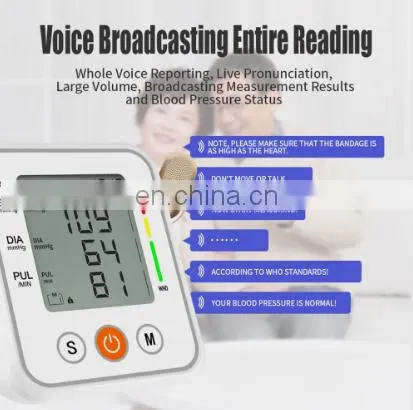 Good Quality Arm Type Digital Electronic BP Machine With Voice Function Blood Pressure Monitor for Home Use photo-4