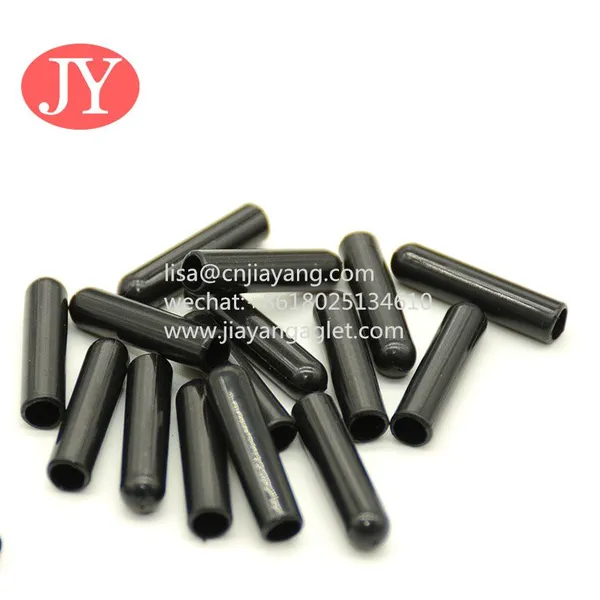 Blue Flat ABS Plastic Aglet With Engraved Logo Lace String Aglet Tips Shoelace Aglet Cord Ends photo-2