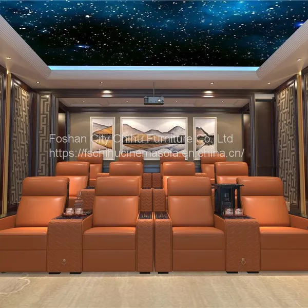 Luxury VIP Cinema Chair Seats Reclining Home Cinema Seats Home Theater Sofa Home Theater Chairs