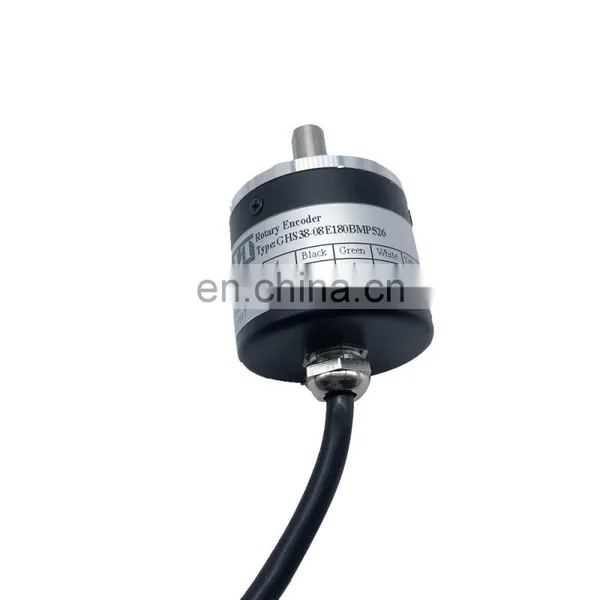 CALT GHS38-06E600BMP526 600ppr Solid Shaft Incremental Rotary Encoder Cable Back Out Encoder photo-4