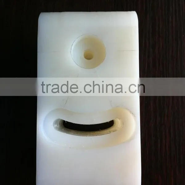Precision Plastic Parts, Cnc Maching Precision Clear Plastic Support Block