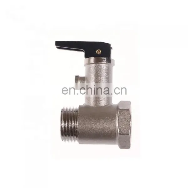 Electric and Solar Water Heater Brass Safety Valve 1/2