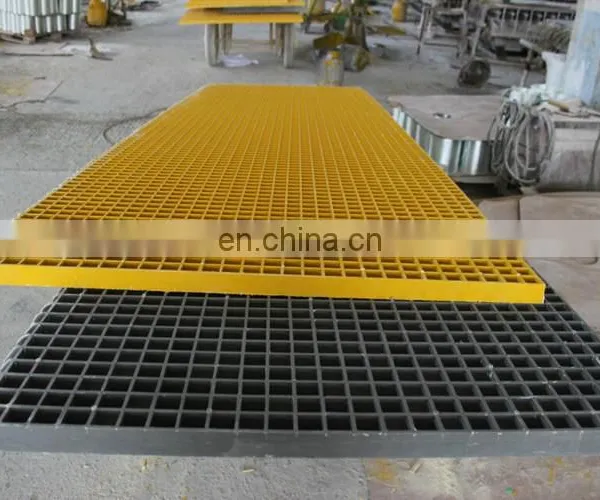 Dark Gray Frp Fiberglass Plate Grating Anti Slip Composite Plate GRP Type Grid Floor photo-5