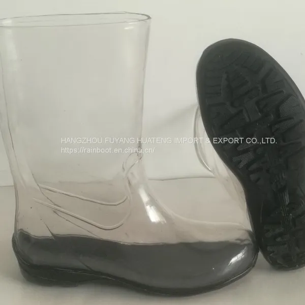Transparent Women Rain Boots,Fashion Transparent Ladies Boots,Transparent Lady Boots,Female Rain Boots photo-5