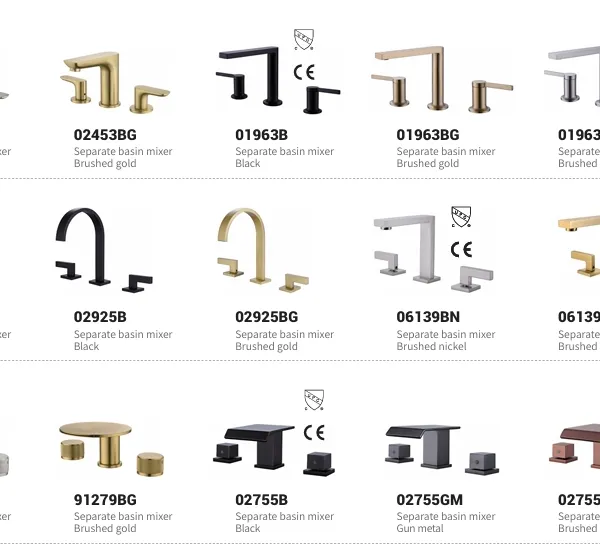 Flexible Space-saving and Convenient Maintenance Separate Basin Mixer Series photo-3