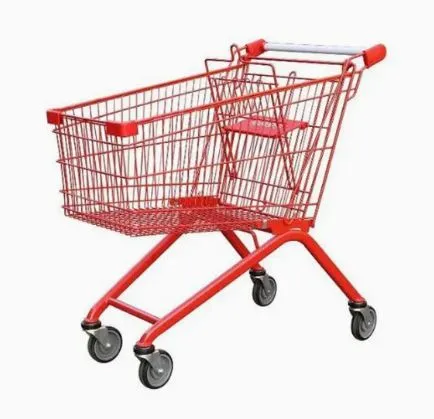 Large Capacity New Style Supermarket Shopping Push Cart Trolley photo-4