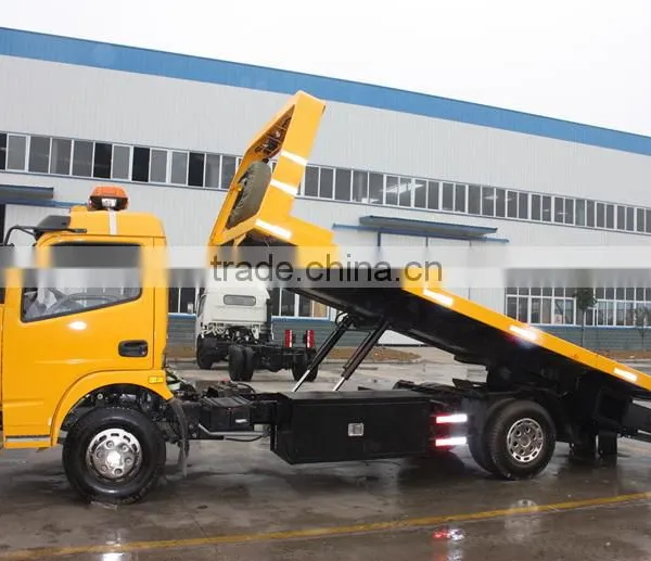 Dongfeng 4ton Wrecker Tow Trucks for Sale,4x2 Wrecker Towing Truck One Tow Two photo-3