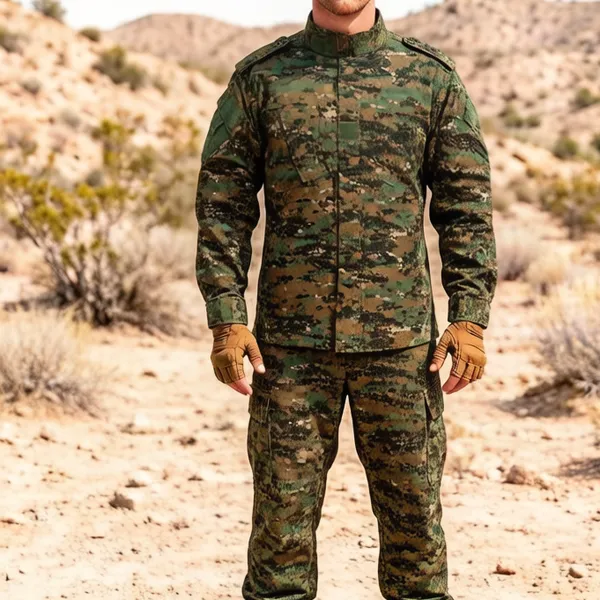 TC6535 Ribstop Navy Blue Police Uniform Camouflage Uniform Army Combat Uniform For Adult Unisex photo-3