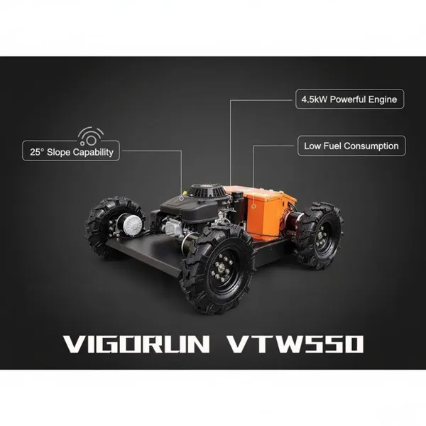 Garden Orchard Cwheeled Remote Control Slope Lawn Mower 16x Manual Efficiency Remote Control Electric Gasoline