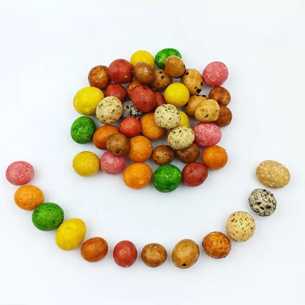Healthy Baked Colorful Peanut Cracker Balls with Savory Soy Sauce Flavor for Private Label OEM