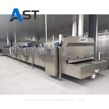 Large LN2 Liquid Nitrogen Tunnel Fast Quick Rapid Freezer Machine