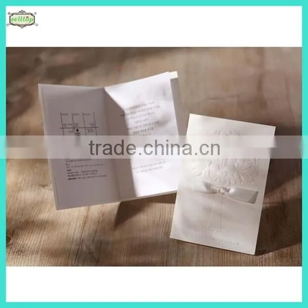 2014 Hot Sale Paper Blank Wedding Invitation Cards
