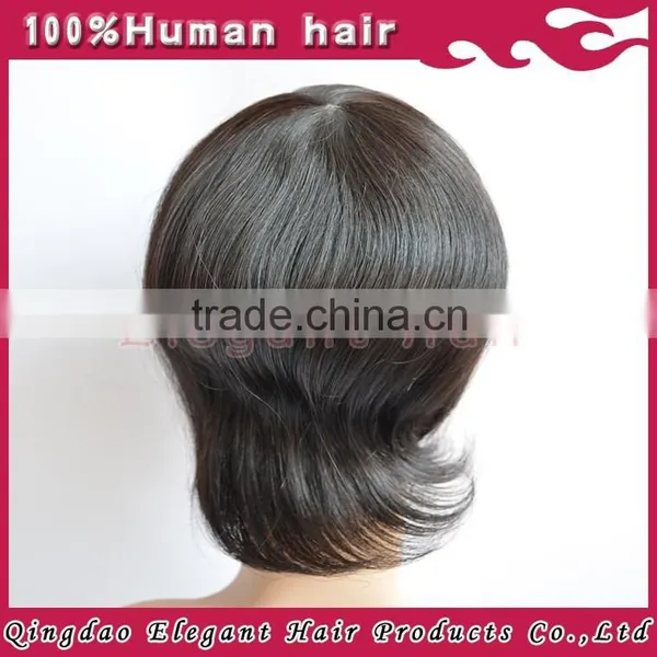 High Quality 100% Human Remy Hair PU Injection Toupee photo-6