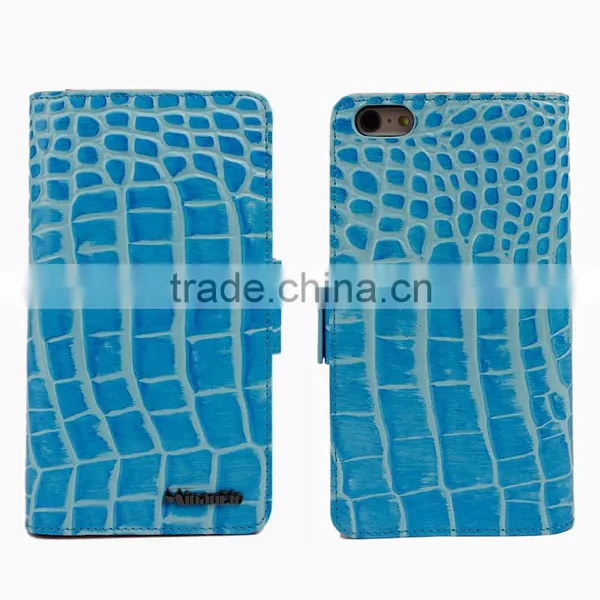 Multifunction Genuine Leather Flip Case for Iphone 6 Cover photo-4
