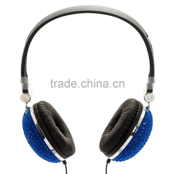 Crystal Rhinestone DJ Over-Ear Headphones photo-2
