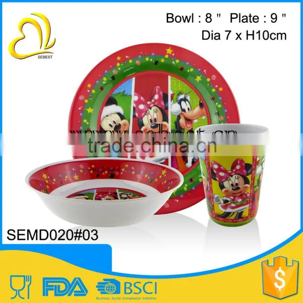 Best Selling Melamine Ware Round Shape Melamine Christmas Dinnerware photo-4