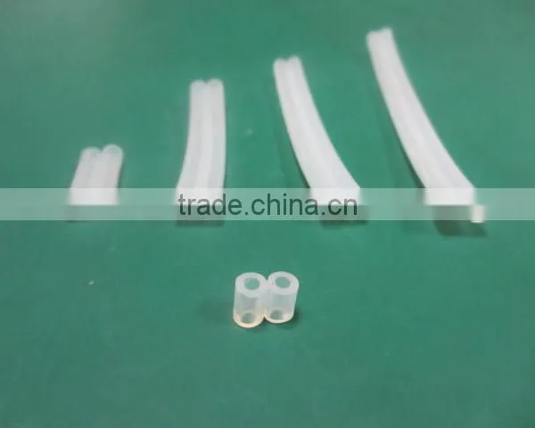 Food Grade FDA Dual Lumen Silicone Tubing /double Hole Silicone Tube photo-3