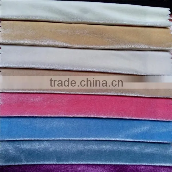 Haining Tricot Good Quanlity Polyester Italian Sofa Velvet Fabric Wholesale photo-2