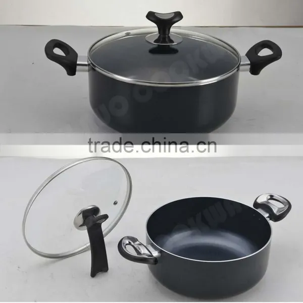 2016 Factory Price 22cm 24cm 26cm 28cm Aluminium Ceramic Casserole Cheapest Casserole Set photo-5
