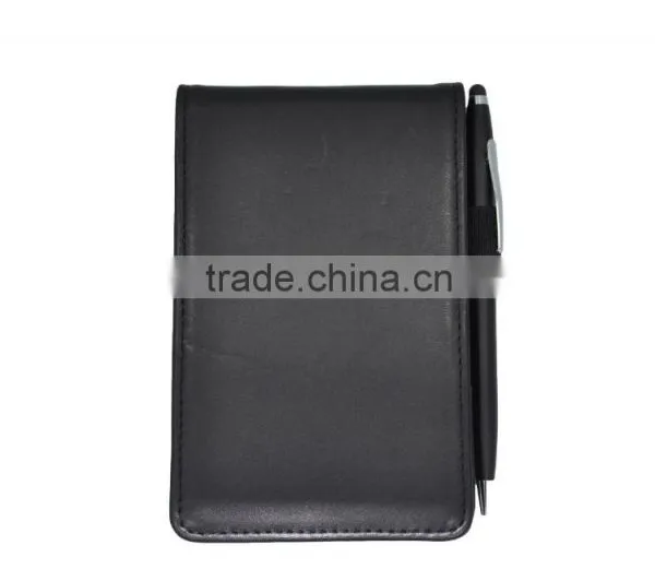 2015 Top Grade Deluxe Custom PU Leather Mini Notepad Holder photo-2
