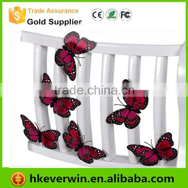 Spring Ornament 3D Purple Decorative Butterfly Wall Decor photo-3