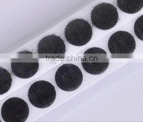 Good Adhesion Hook and Loop Circle Magic Tape With Gule photo-3