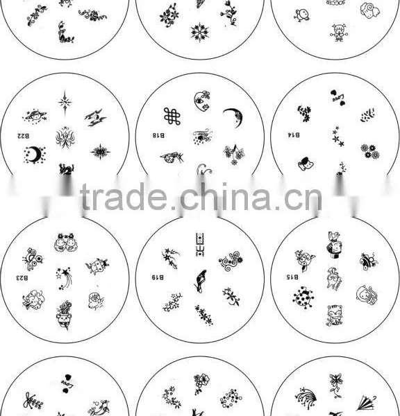 Nail art Stamp Collection Set Manicure Image Plates Accessories Kit