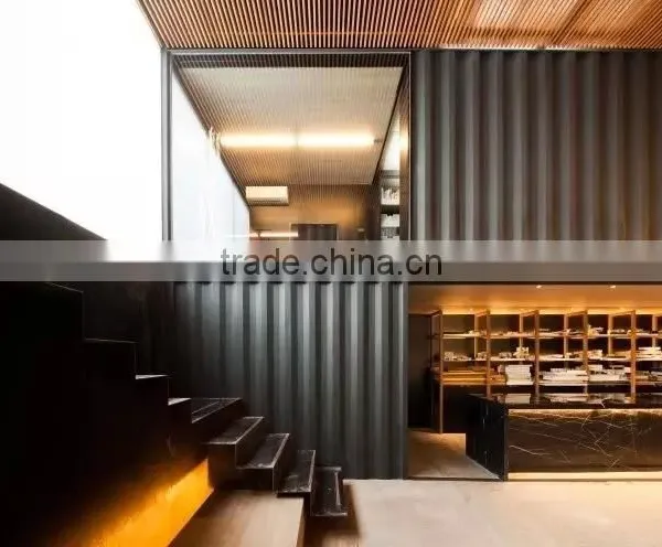Shipping container modification house