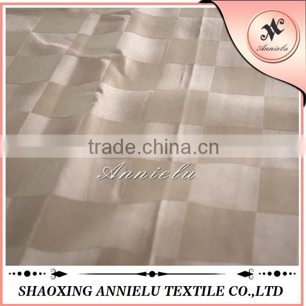 Fancy Yellow Plaid Pattern Jacquard Fabric Hot Sale