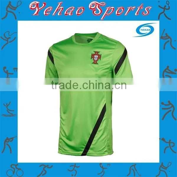 2015 100% Polyester Cool Dry Custom Design Sublimated Green Football Jersey photo-4