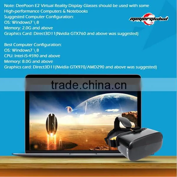 OEM E2 2BG/8GB Virtual Reality Glasses VR Video Game 1080P AMOLED Screen Head Tracking 75HZ API VR Games for PC photo-4
