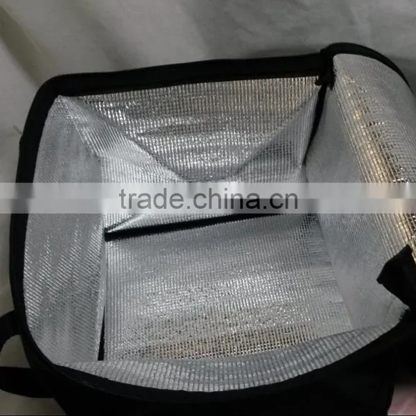 420 Diamond Weave Polyester 14 Can Insulated Cooler Bag photo-4