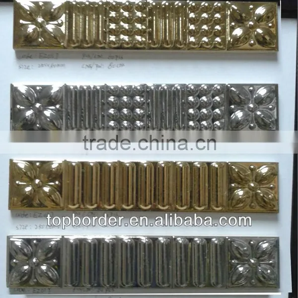CERAMIC GOLDEN BORDERS DECORATED WALL TILES photo-2