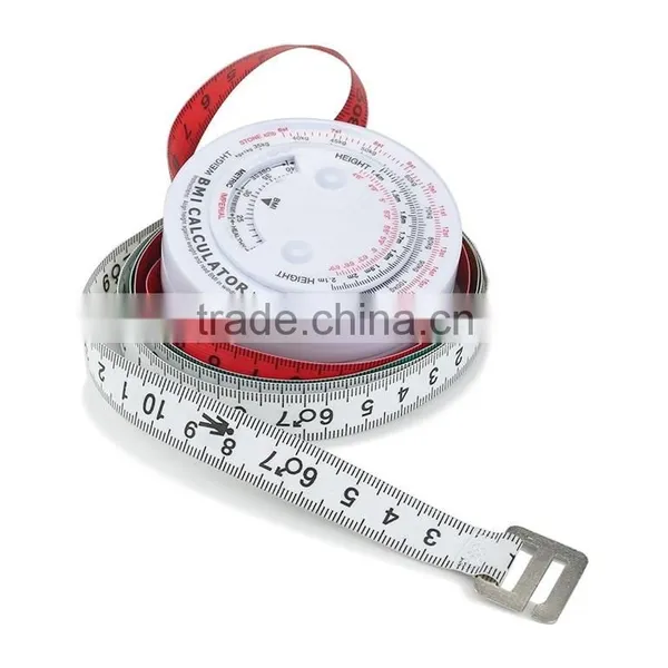 Round ABS Printing Case BMI Calculator Measuring Tape Meters Personalized Ribbon photo-5