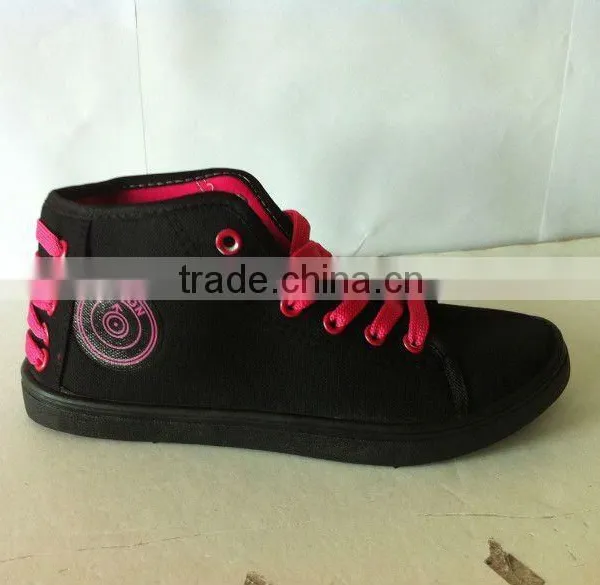 Lady Fashion Canvas Injection Shoes for Sale