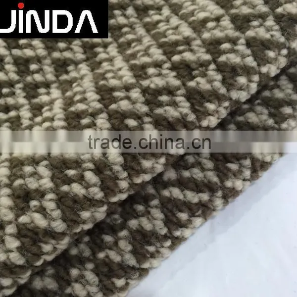 Wholesale Wool Acrylic Polyester Plaid Jacquard Fabric for Women Coats